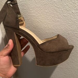 Olive Green Heels